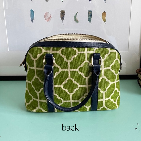 Spartina 449 tote green navy cream - Picture 2 of 12